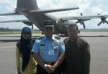 Pesawat Hercules Angkut 10,3 Ton Logistik dari Sultra ke Palu Pesawat Hercules Angkut 10,3 Ton Logistik dari Sultra ke Palu