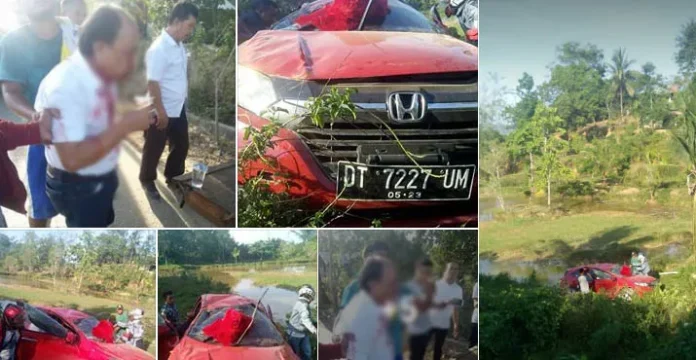 Mengantuk, Anggota DPRD Konawe Alami Kecelakaan Tunggal