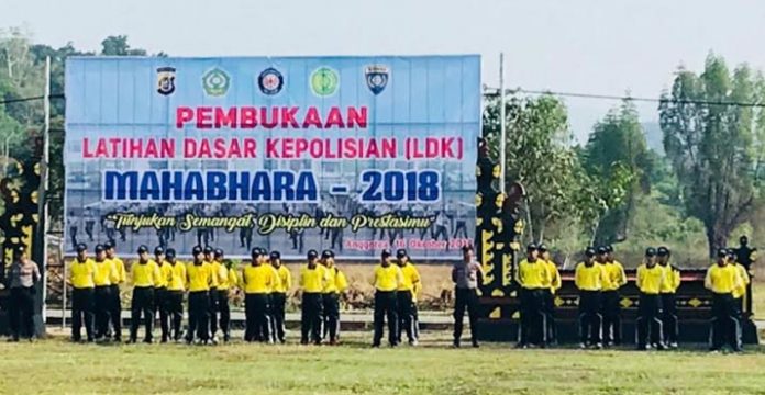 Bentuk Detaseman Mahabhara,60 Mahasiswa di Sultra Dilatih Ilmu Kepolisian