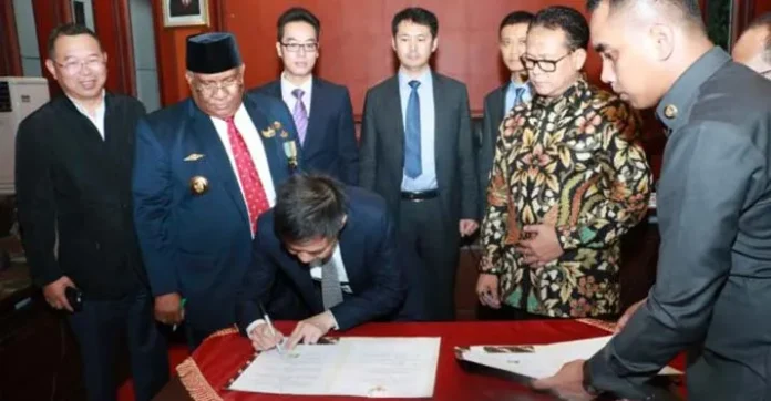 Kerjasama Sektor SDA, Pemprov Sultra Teken MoU dengan Perusahaan Asal Cina