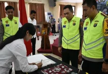 114 Peserta Tes CPNS Polda Tanda Tangani Pakta Integritas 114 Peserta Tes CPNS Polda Tanda Tangani Pakta Integritas