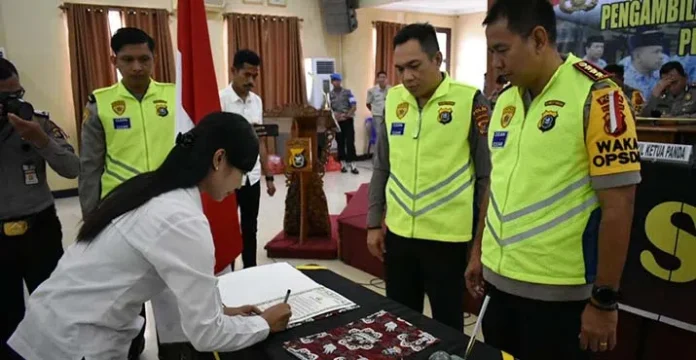 114 Peserta Tes CPNS Polda Tanda Tangani Pakta Integritas