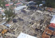 Terbakar, 113 Kios di Pasar Sentral Mandati-Wakatobi Rusak Terbakar, 113 Kios di Pasar Sentral Mandati-Wakatobi Rusak