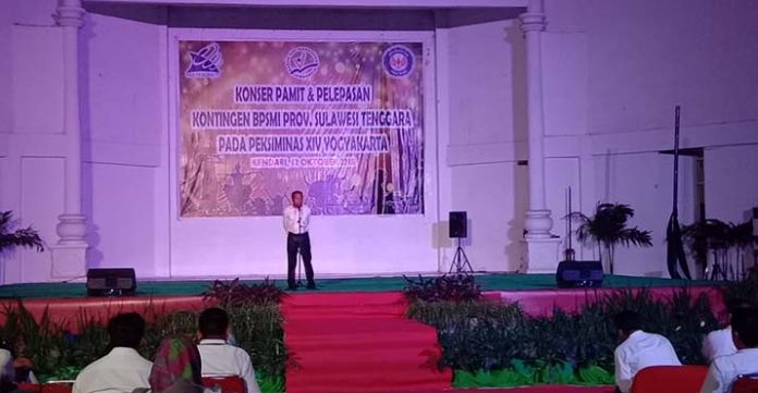 Rektor UHO Lepas Kontingen BPSMI Sultra ke Peksiminas XIV