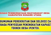 DPMD Konut Buka Perekrutan Lembaga P2KTD, Ini Syaratnya Foto berita pengumuman perekrutan P2KTD