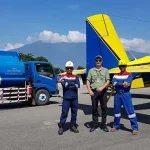Pertamina Gunakan Pesawat Air Tracktor Salurkan 4.000 Liter Solar ke Palu