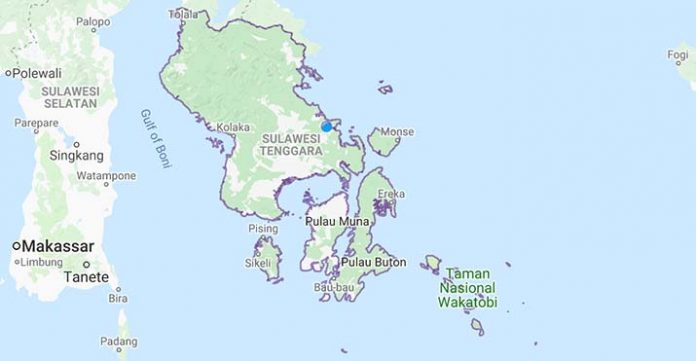 Peta Sulawesi Tenggara (Foto Google Maps)