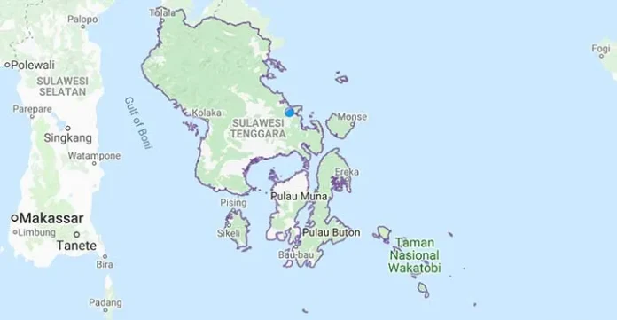 Peta Sulawesi Tenggara (Foto Google Maps)
