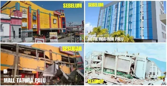 Potret Infrastruktur Kota Palu Sebelum dan Sesudah Gempa