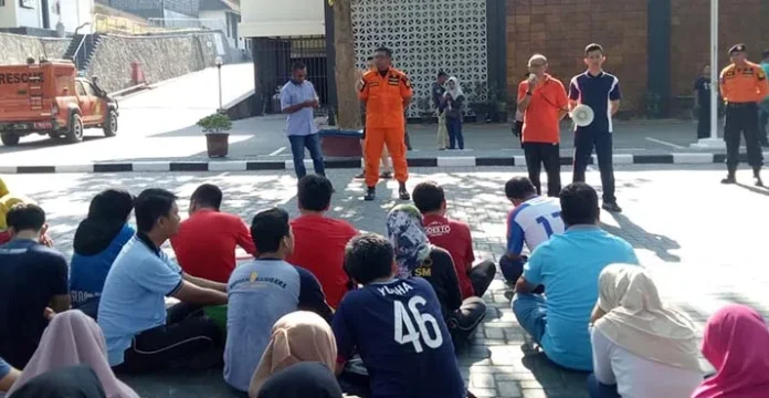 BI Sultra Bersama Basarnas Gelar Simulasi Gempa Bumi