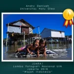 Mahasiswa UHO Sabet Juara Pertama Lomba Foto Jurnalistik Fair UIN Jakarta LOMBA FOTO - Foto karya Andry Denisah yang diberi judul "Senyum Pesisir Negeri" (Istimewa)