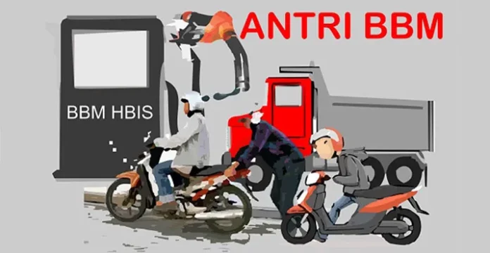 Ilustrasi BBM Langka