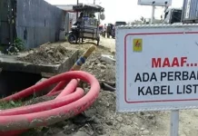 Kabel Bawah Tanah Rusak Penyebab Listrik Padam di Kendari Ilustrasi galian PLN
