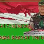 Bantu Sukseskan Pemilu 2019, Kodim Kendari Siagakan 596 Babinsa Letkol CPn Fajar Wijaya