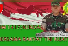 Bantu Sukseskan Pemilu 2019, Kodim Kendari Siagakan 596 Babinsa Letkol CPn Fajar Wijaya