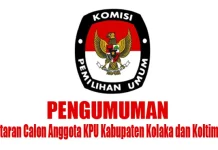 Pengumuman: Pendaftaran Calon Anggota KPU Kabupaten Kolaka dan Koltim Dibuka Pengumuman: Pendaftaran Calon Anggota KPU Kabupaten Kolaka dan Koltim Dibuka