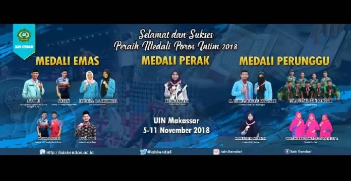 Mahasiwa IAIN Kendari Peraih Medali Poros Intim Diberi Bonus Bebas UKT