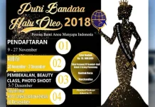 Anda Warga Sultra, Ikuti Pemilihan Puteri Bandara Halu Oleo Kendari Putri Bandara Halu Oleo 2018