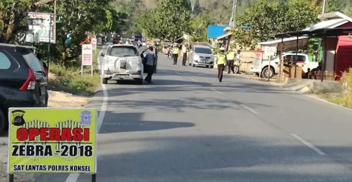 Dua Pekan Operasi Zebra Digelar, Pelanggaran Lalu Lintas di Konsel Meningkat