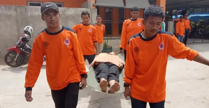 simulasi_kampungsalo Rawan Longsor, BNPB Gelar Simulasi Bencana di Kampung Salo