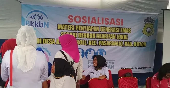 BKKBN Buton Sosialisasi Efek Stunting di Desa Kabawakole