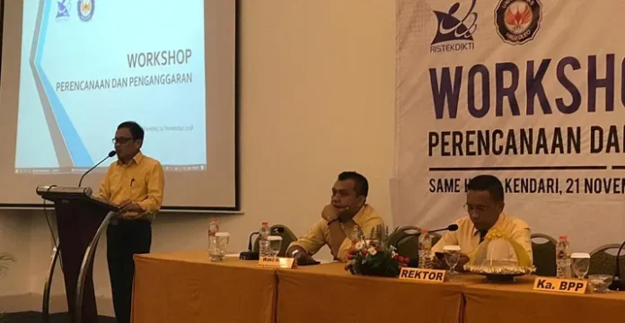 UHO Gelar Workshop Perencanaan dan Penganggaran