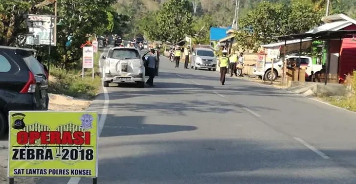 Operasi Zebra Hari ke-3, Satlantas Polres Konsel Jaring 83 Pelanggar