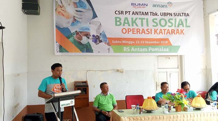 ANTAM UBPN Sultra Gelar Baksos Operasi Katarak bagi Warga Tidak Mampu