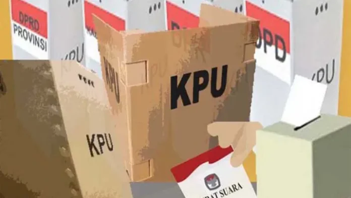 ilustrasi kotak suara kardus