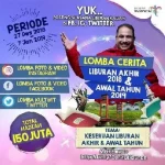 Yuk, Ikuti Lomba Cerita Liburan Akhir Tahun Kemenpar, Berhadiah Ratusan Juta Yuk, Ikuti Lomba Cerita Liburan Akhir Tahun Kemenpar, Berhadiah Ratusan Juta
