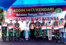 Masyarakat Padati Lomba Vokal Grup Lagu Mars Babinsa Masyarakat Padati Lomba Vokal Grup Lagu Mars Babinsa