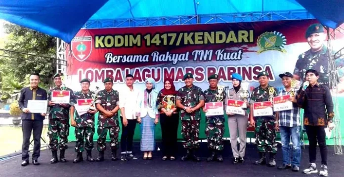 lomba_lagu_babinsa Masyarakat Padati Lomba Vokal Grup Lagu Mars Babinsa