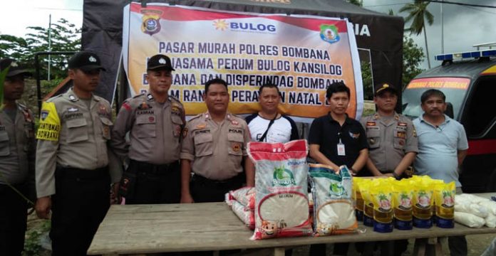 Jelang Natal, Kansilog Bombana Buka Pasar Murah