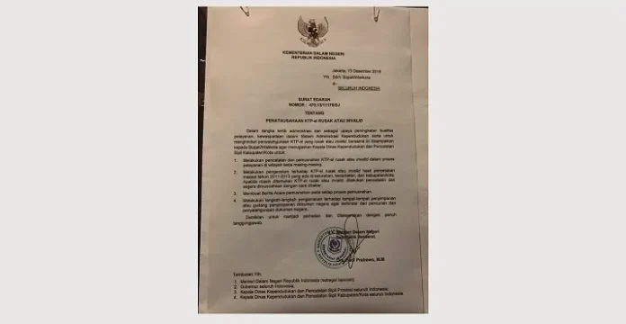 Tjahjo Kumolo Perintahkan E-KTP Rusak Dibakar