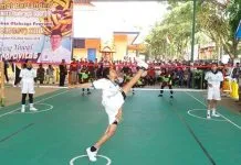 Porprov XIII, Muna Ditekuk Sepak Takraw Putri Mubar Porprov XIII, Muna Ditekuk Sepak Takraw Putri Mubar