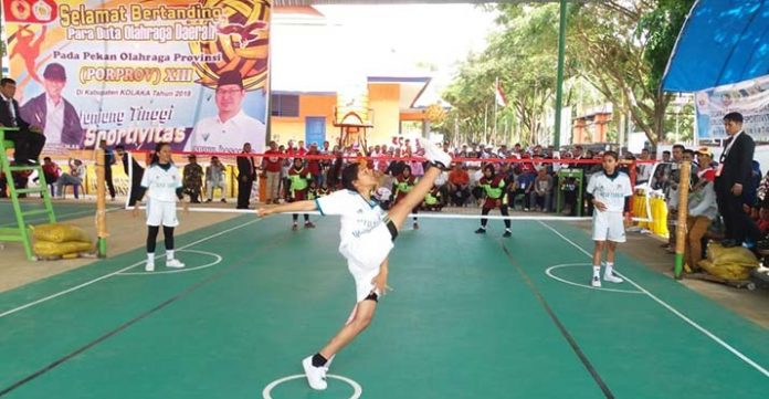 Porprov XIII, Muna Ditekuk Sepak Takraw Putri Mubar