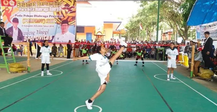 Porprov XIII, Muna Ditekuk Sepak Takraw Putri Mubar
