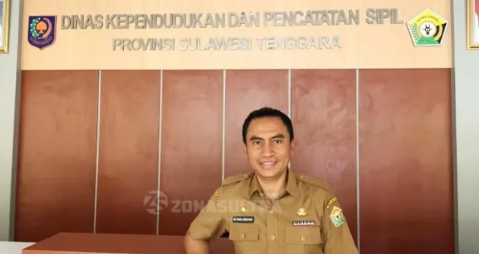 Kepala Bidang (Kabid) Fasilitasi Pelayanan Administrasi Kependudukan Dinas Kependudukan dan Catatan Sipil (Disdukcapil) Provinsi Sultra Muhammad Fadlansyah