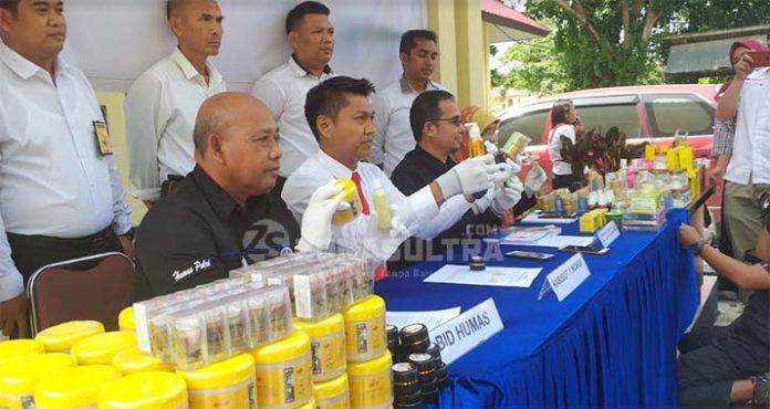 Polda Sultra Sita Ratusan Kosmetik, Kebanyakan Pemutih Kulit