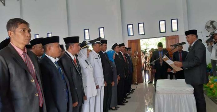 Bupati Mubar Kembali Lantik 127 Pejabat Esolon III dan IV