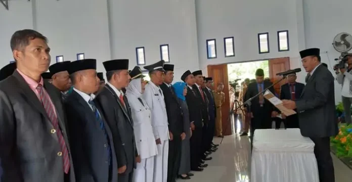 Bupati Mubar Kembali Lantik 127 Pejabat Esolon III dan IV