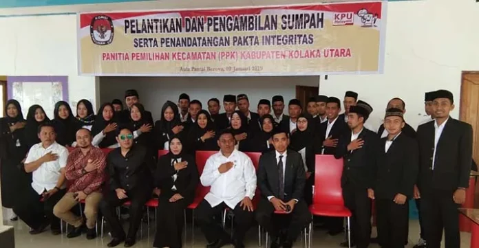 KPU Kolut Lantik 30 Anggota PPK Tambahan
