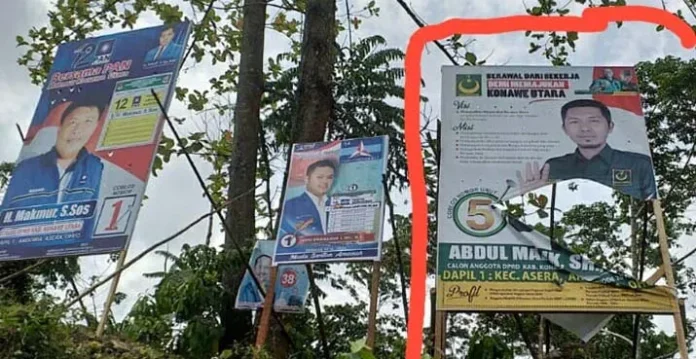Pemilu 2019, Perusakan Baliho di Konut Kian Marak