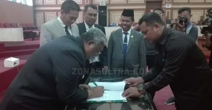 Gubernur Sultra Setujui Lima Perda Inisiatif DPRD Provinsi