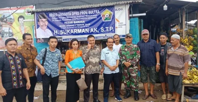 Serap Aspirasi Pedagang, Sukarman Terjun Langsung ke Pasar Baruga