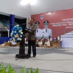 Kapolda Sultra Ajak Masyarakat Mubar Perangi Hoax Kapolda Sultra Brigjen Pol Iriyanto saat memberikan sambutan