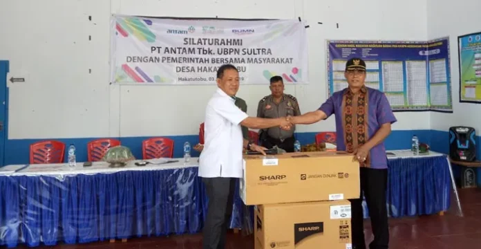 ANTAM Gelar Silaturahmi dengan Warga Desa Hakatutobu