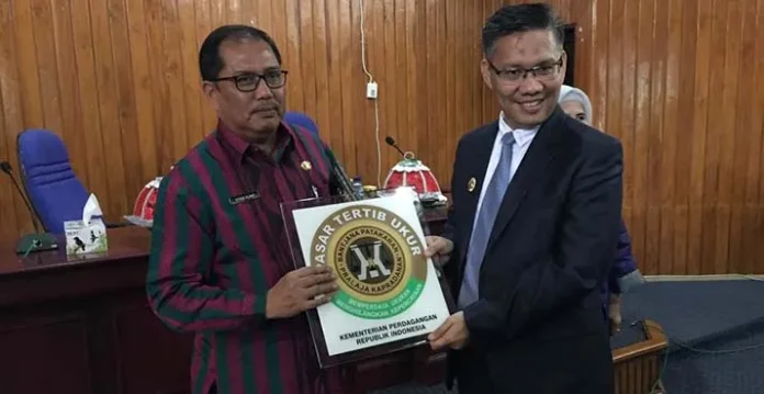 Dua Pasar Terima Penghargaan Tertib Ukur