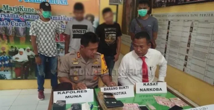 Bekuk Bandar Narkoba, Polres Muna Tembak Satu Pelaku