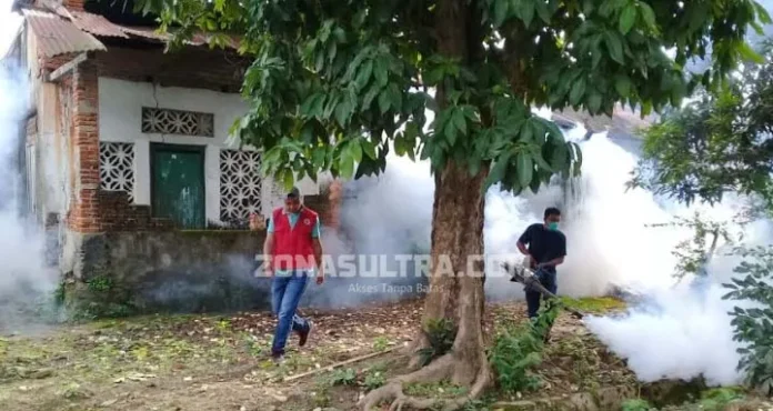 Waspada DBD, Dinkes Muna Lakukan Fogging
